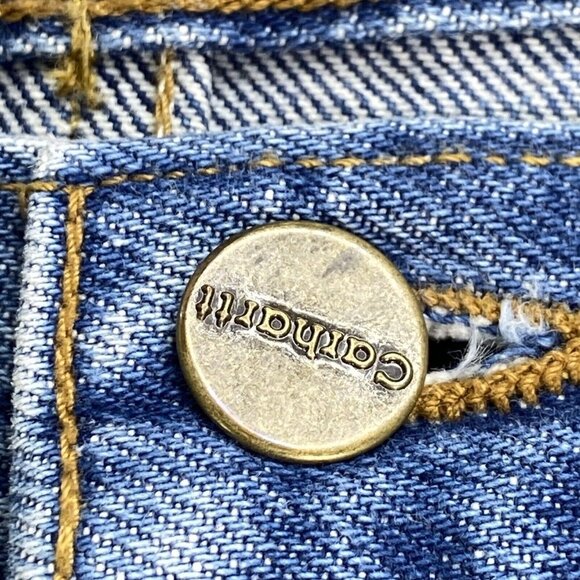 Carhartt Jeans Mens 44x32 Blue Relaxed Fit Tapered Leg Denim Workwear Y2K Baggy - Picture 7 of 16